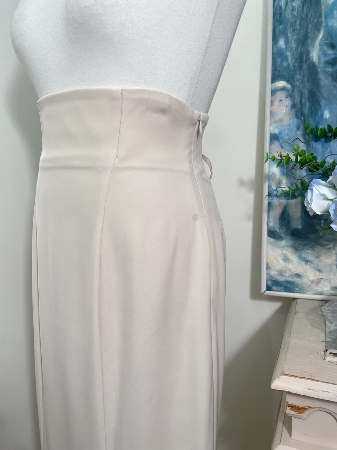 sheer pink dot ruffle princess long skir 상품이미지3