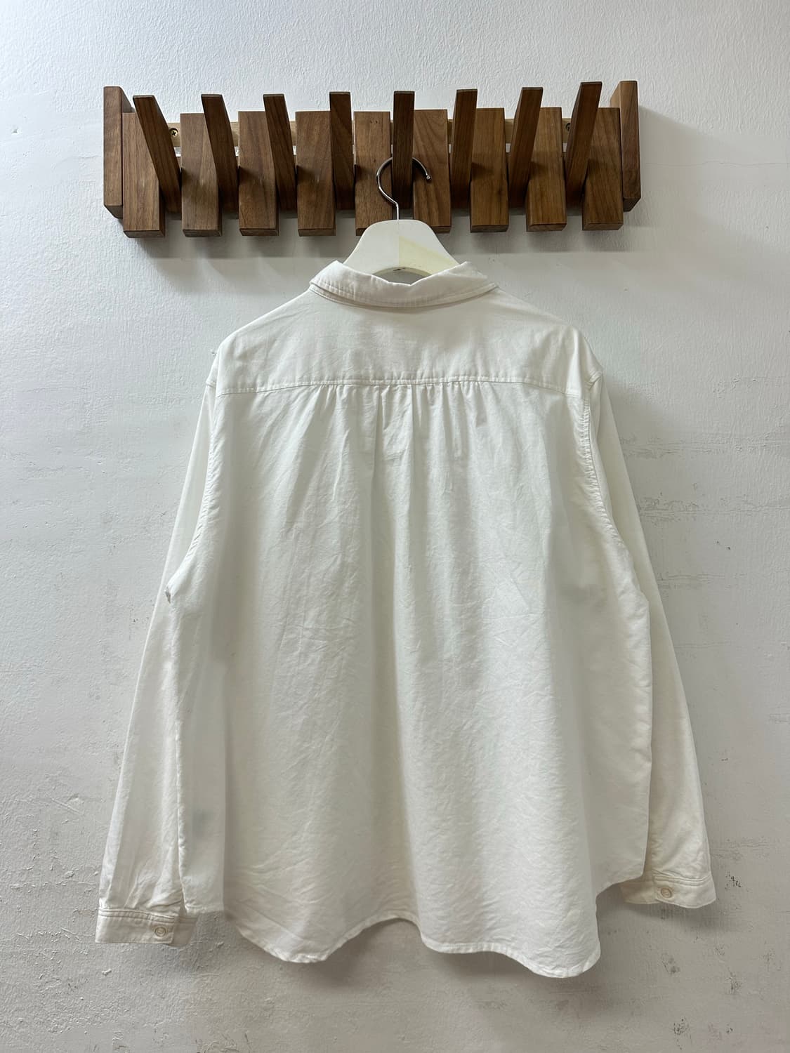 일본빈티지 코튼100% 클래식 베이직 루즈핏 포켓 셔츠  상품이미지5