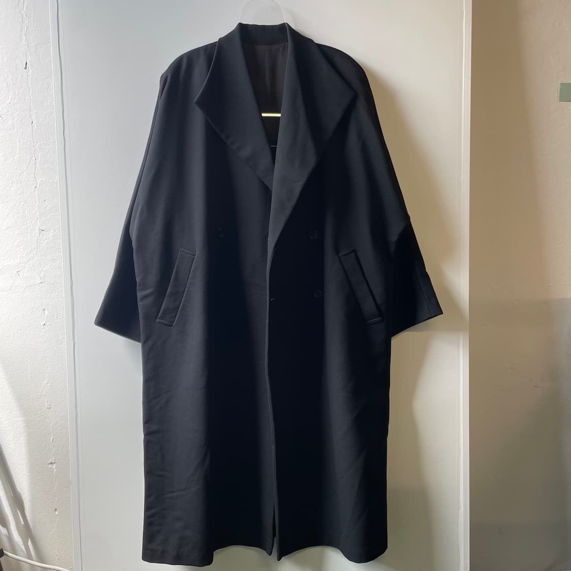 요지야마모토 더블 롱 코트 상품이미지1