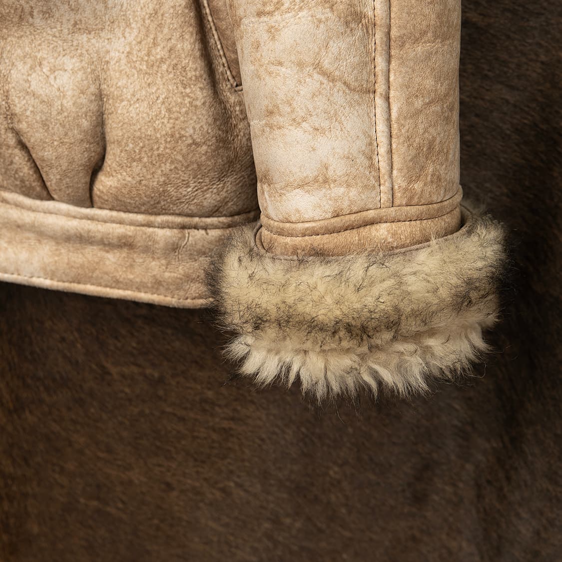 [103] 90s Casey Park 양가죽 양털 무스탕 시어링자켓  상품이미지3