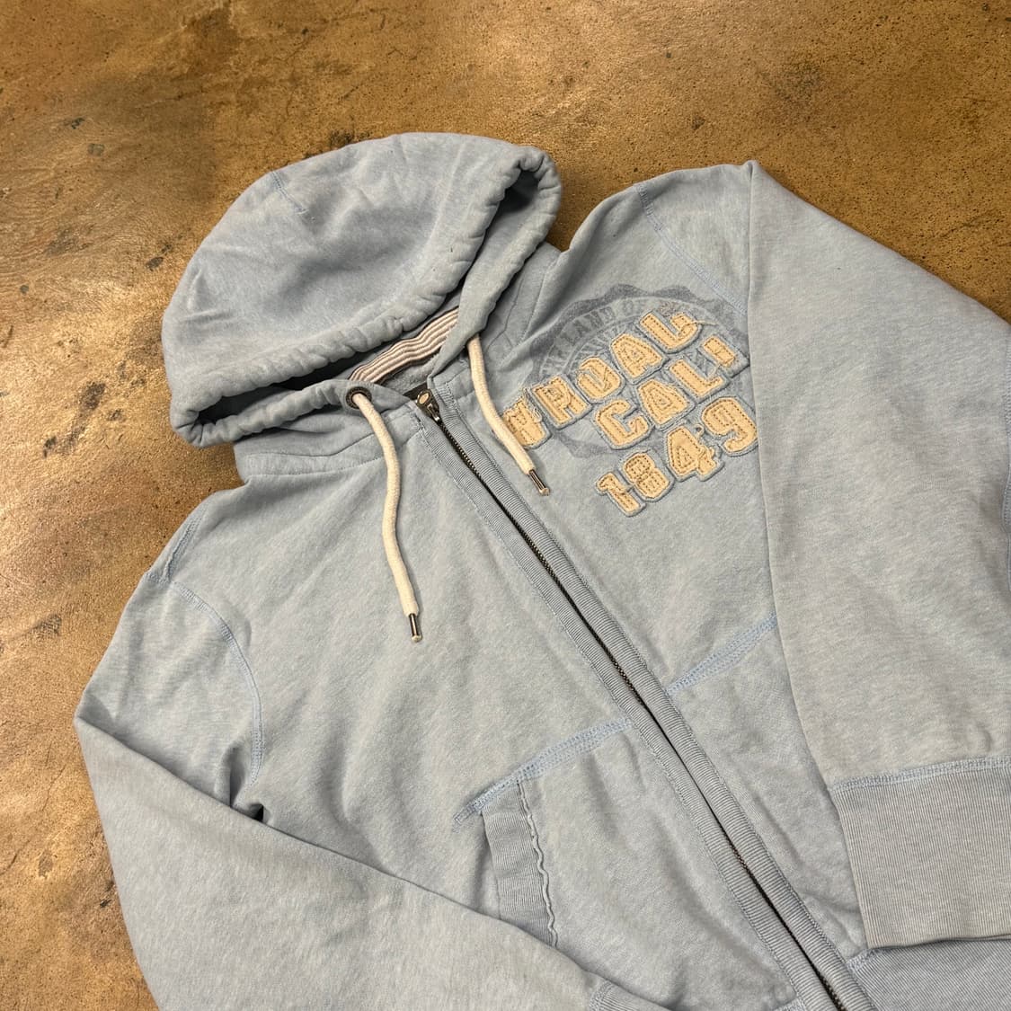 후아유 하늘 파스텔 블루 후드집업 상품이미지1