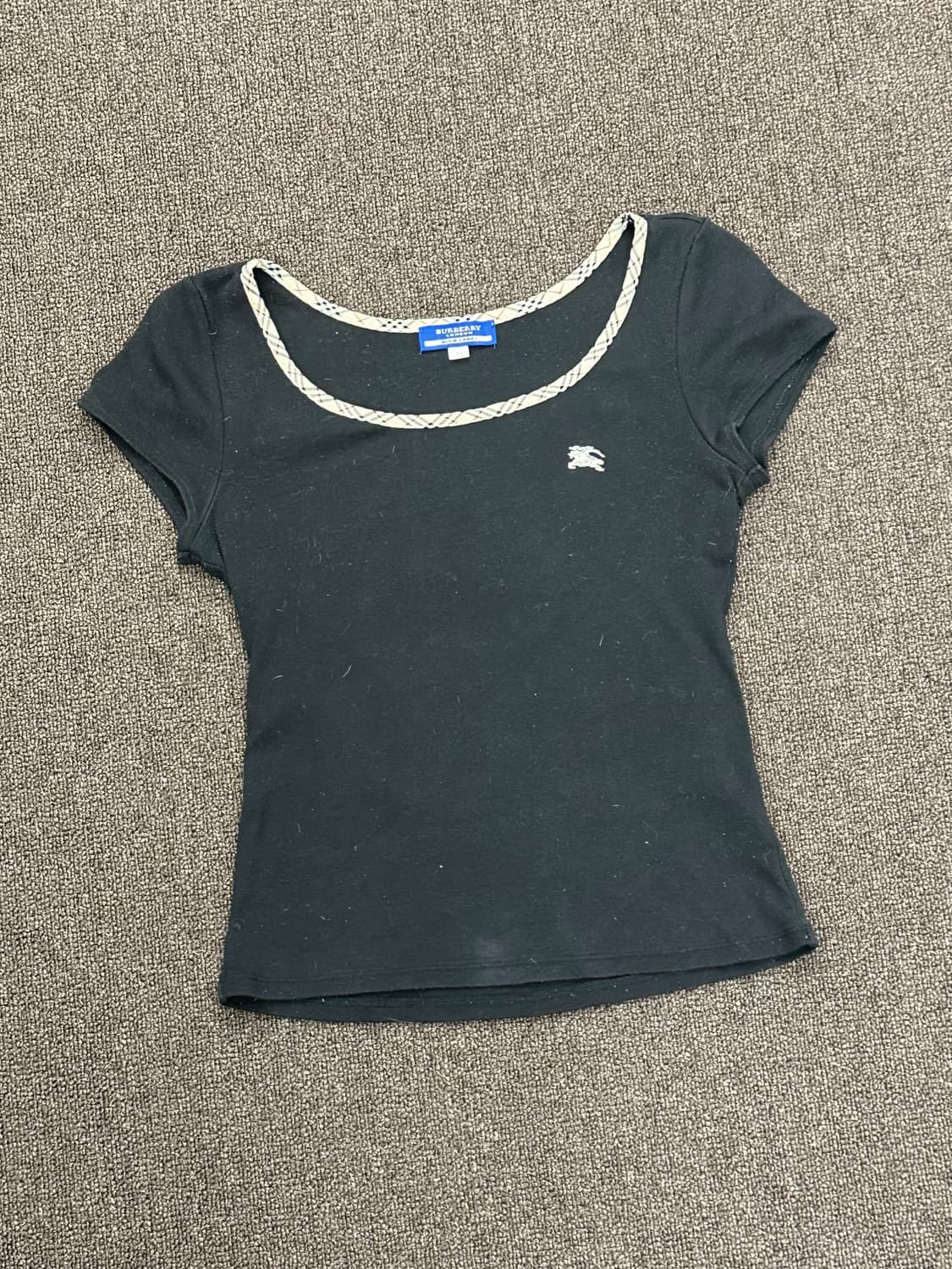 38)버버리 빈티지 여성 블랙 숏슬리브 상품이미지1