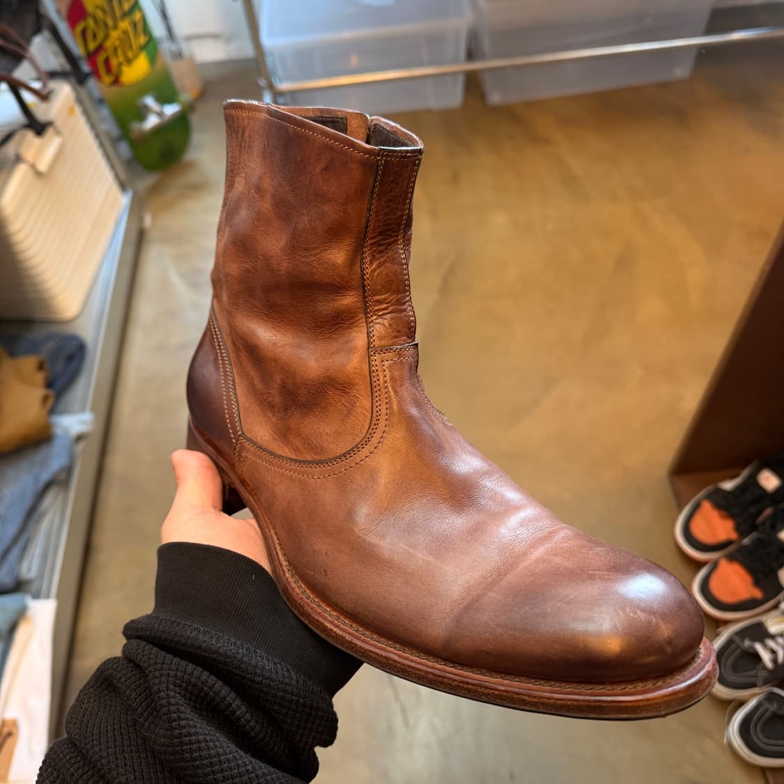 N.D.C 핸드메이드 집업 레더어퍼 웨스턴부츠 UK8 270 상품이미지2