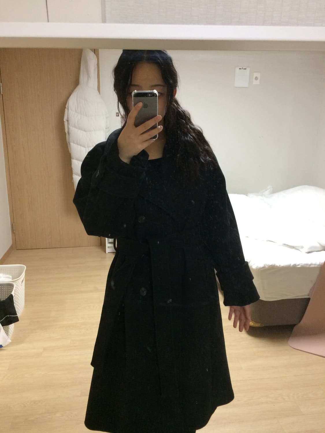 미쏘 울 롱코트 겨울트렌치코트 상품이미지3