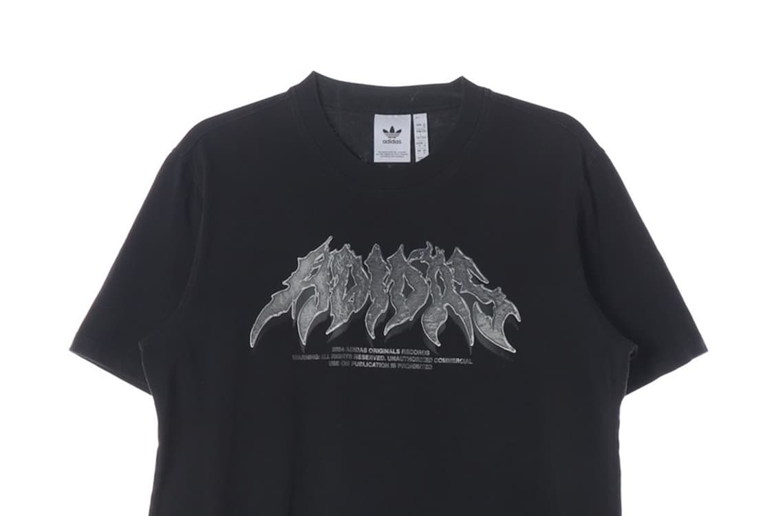 아디다스 록밴드 그래픽 프린팅 블랙 반팔티 L 상품이미지3