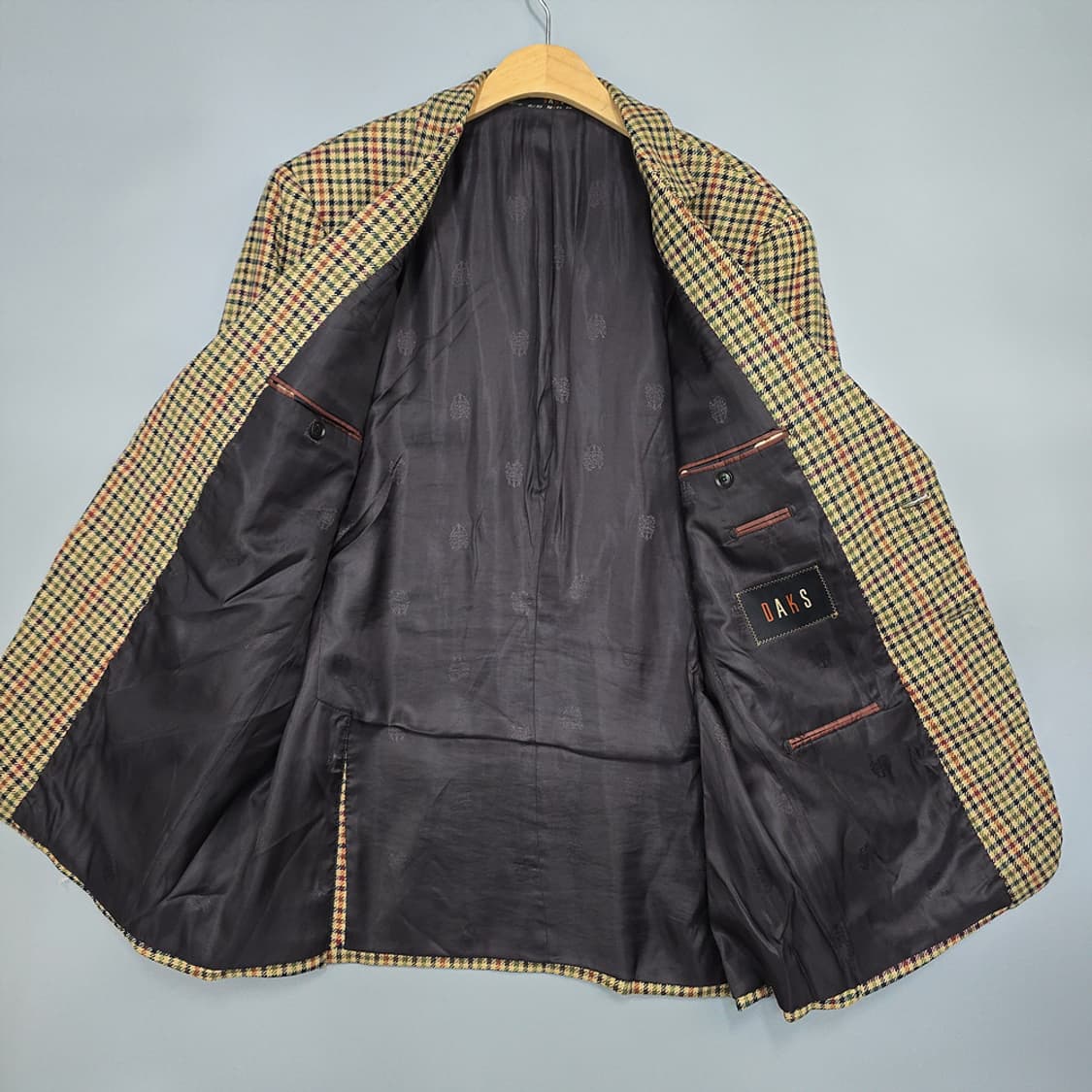 닥스(daks) 울 캐시미어 체크 블레이저 109 상품이미지5