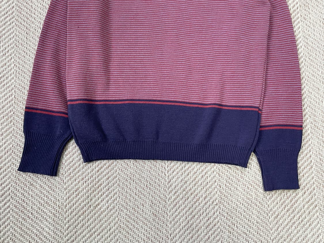 로디파리 스트라이프 배색 크루넥 니트 J03589 상품이미지6