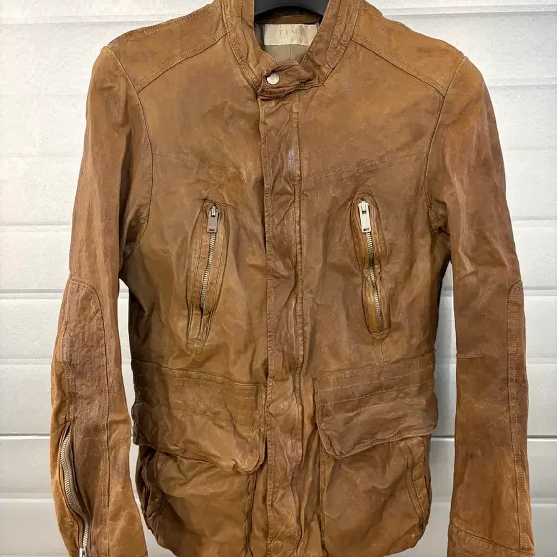 TIME HOMME vintage leather jacket 105 상품이미지2