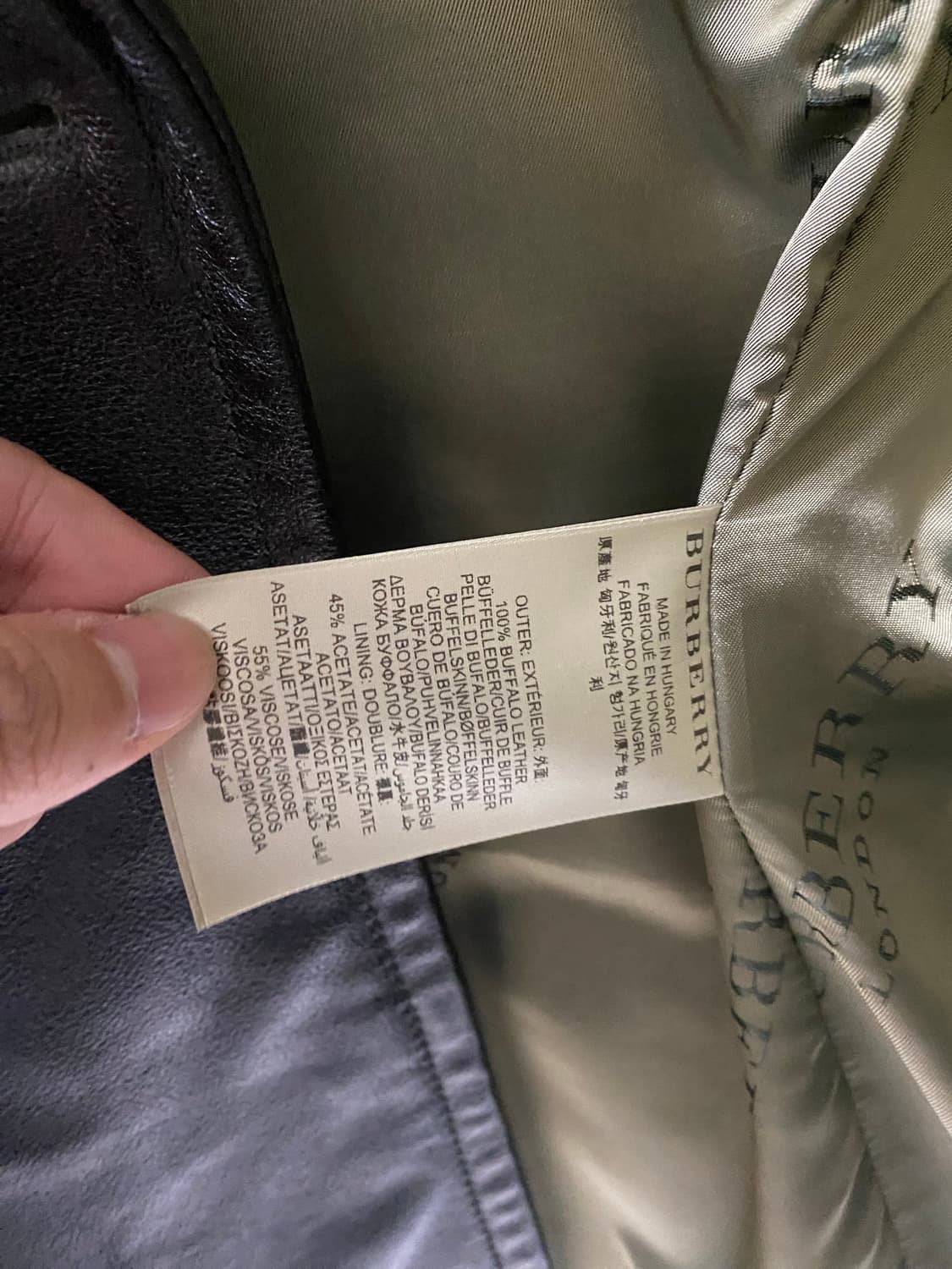 버버리 레더 피코트 상품이미지4