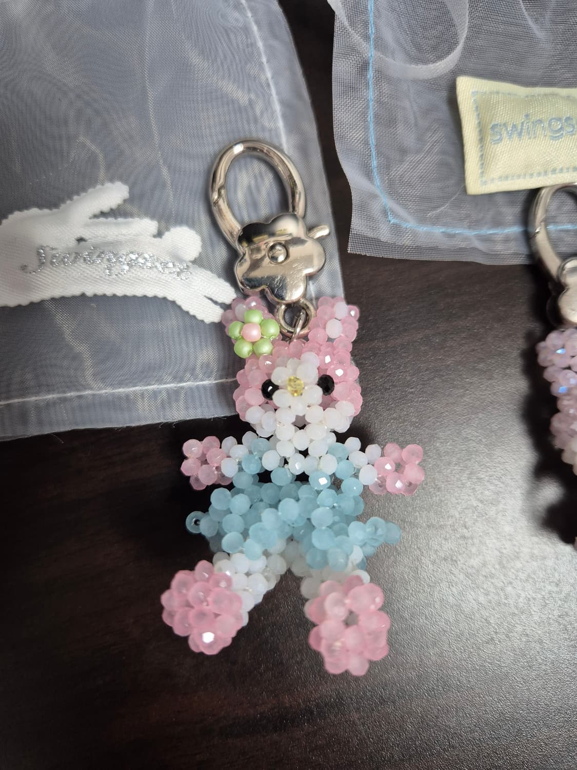 스윙셋 토끼 비즈 키링 상품이미지2