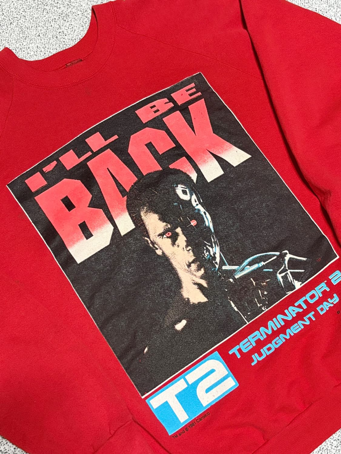 90s Vintage 터미네이터 2 프로모션 스웻셔츠 Rare 상품이미지2