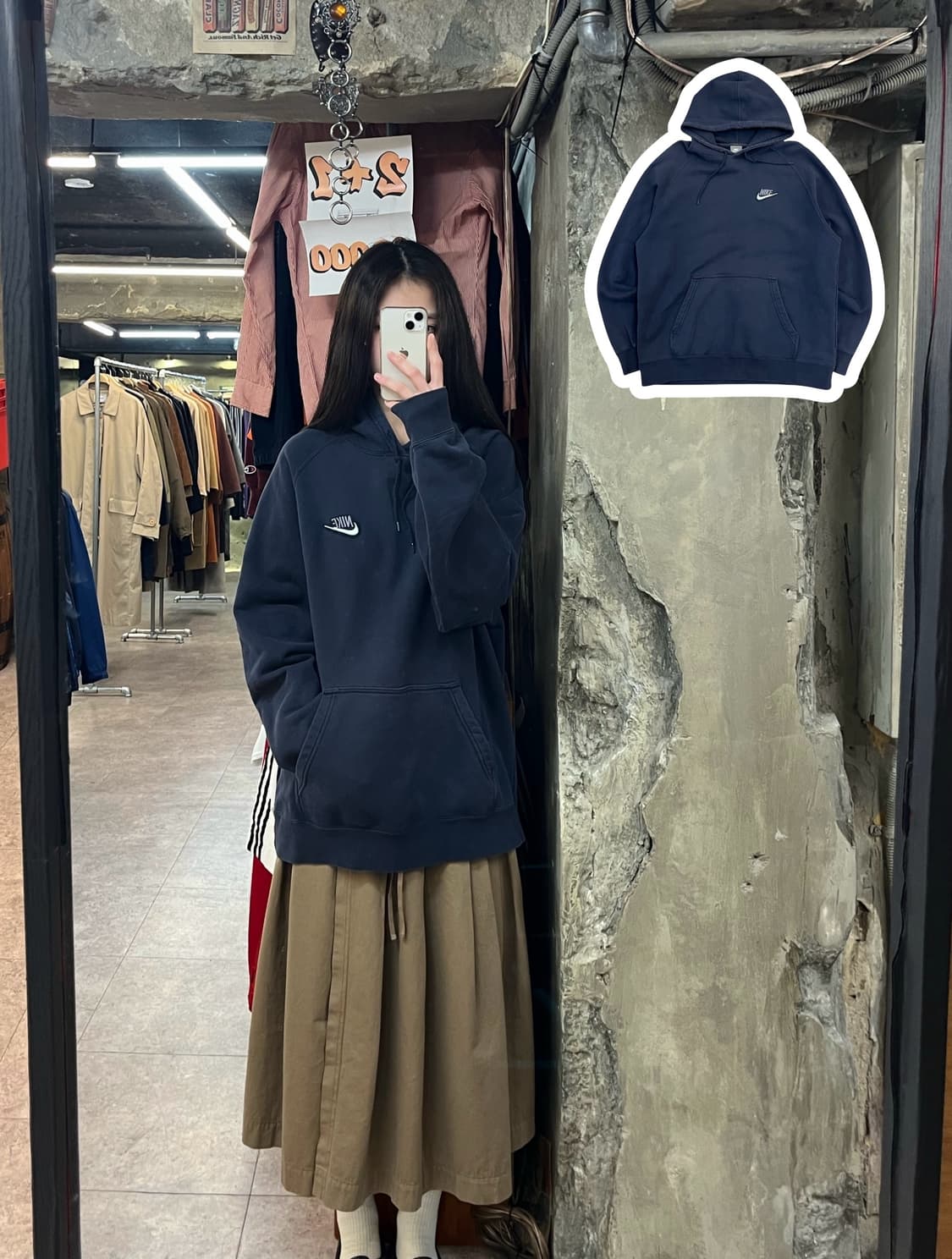 나이키 후드티 네이비 XL #csz3074 상품이미지1