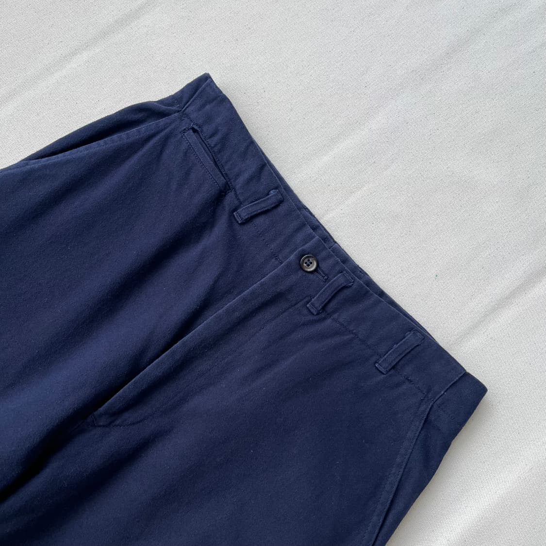 꼼데가르송옴므 80s 초기 네이비 코튼 팬츠 상품이미지2