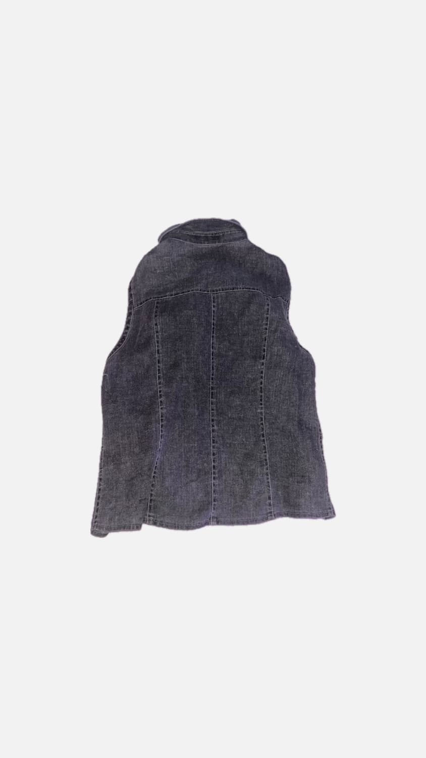 vintage denim incision vest 상품이미지2