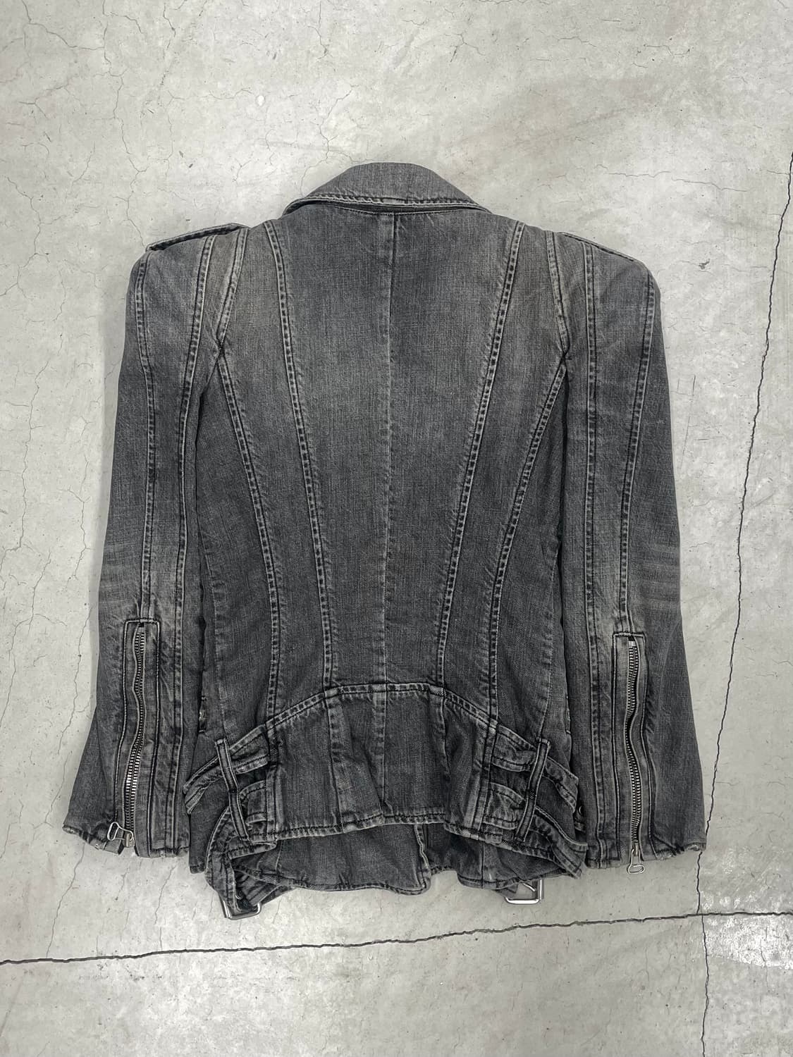 Balmain 2010ss 데카르넹 패디드 숄더 데님 자켓 상품이미지2