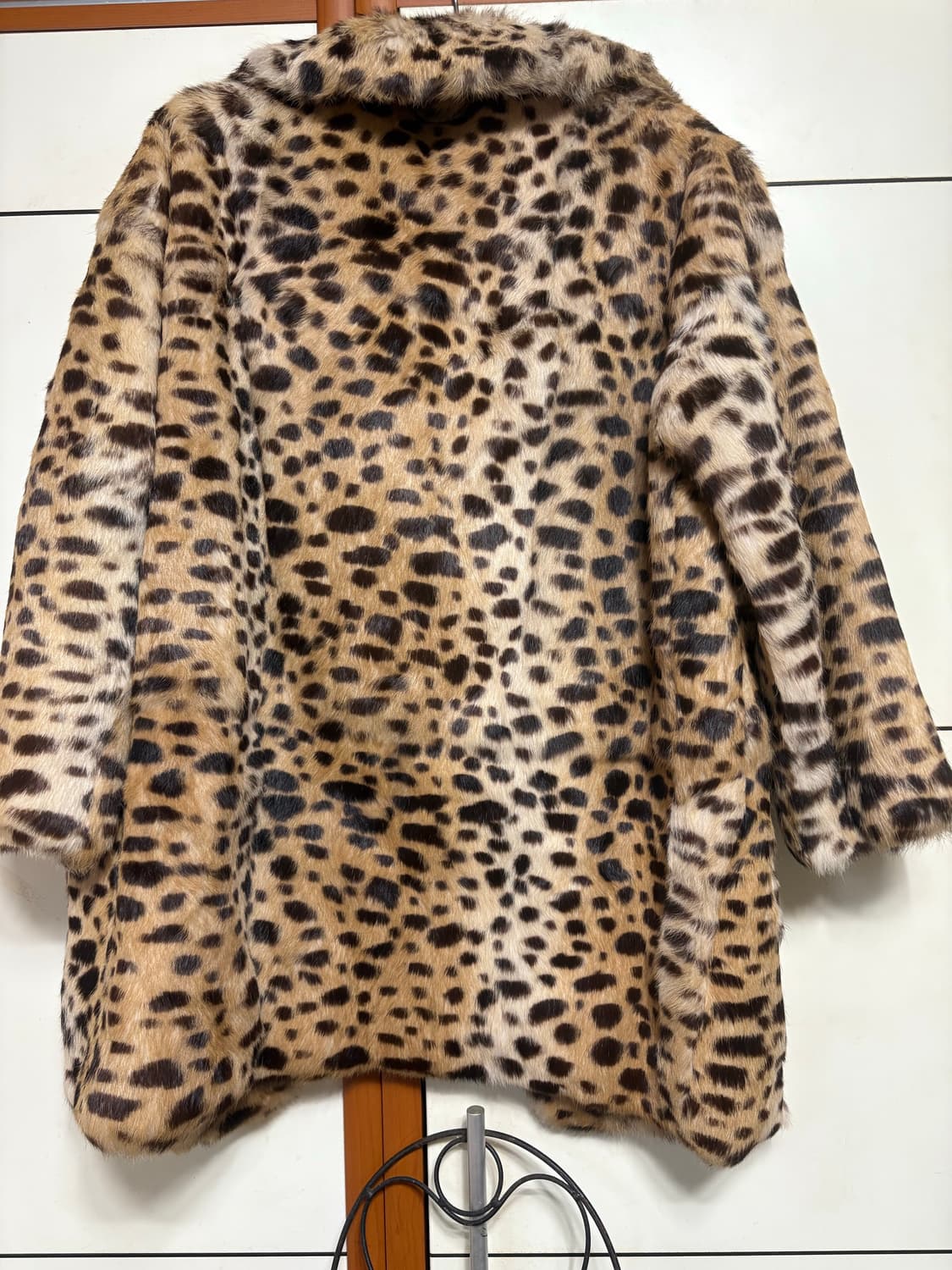 토끼털 호피 퍼 자켓 상품이미지4