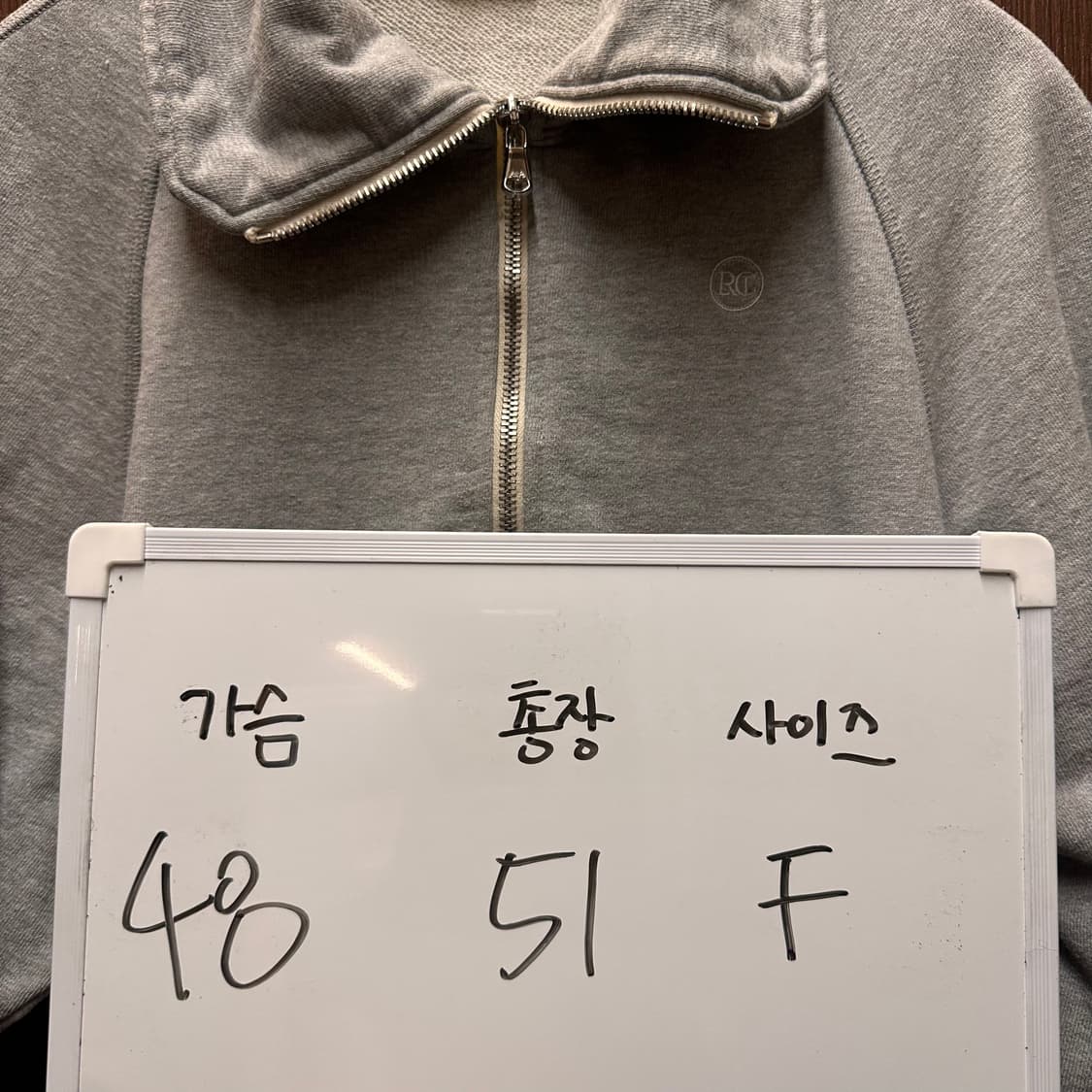 렉토 반집업 맨투맨 상품이미지5