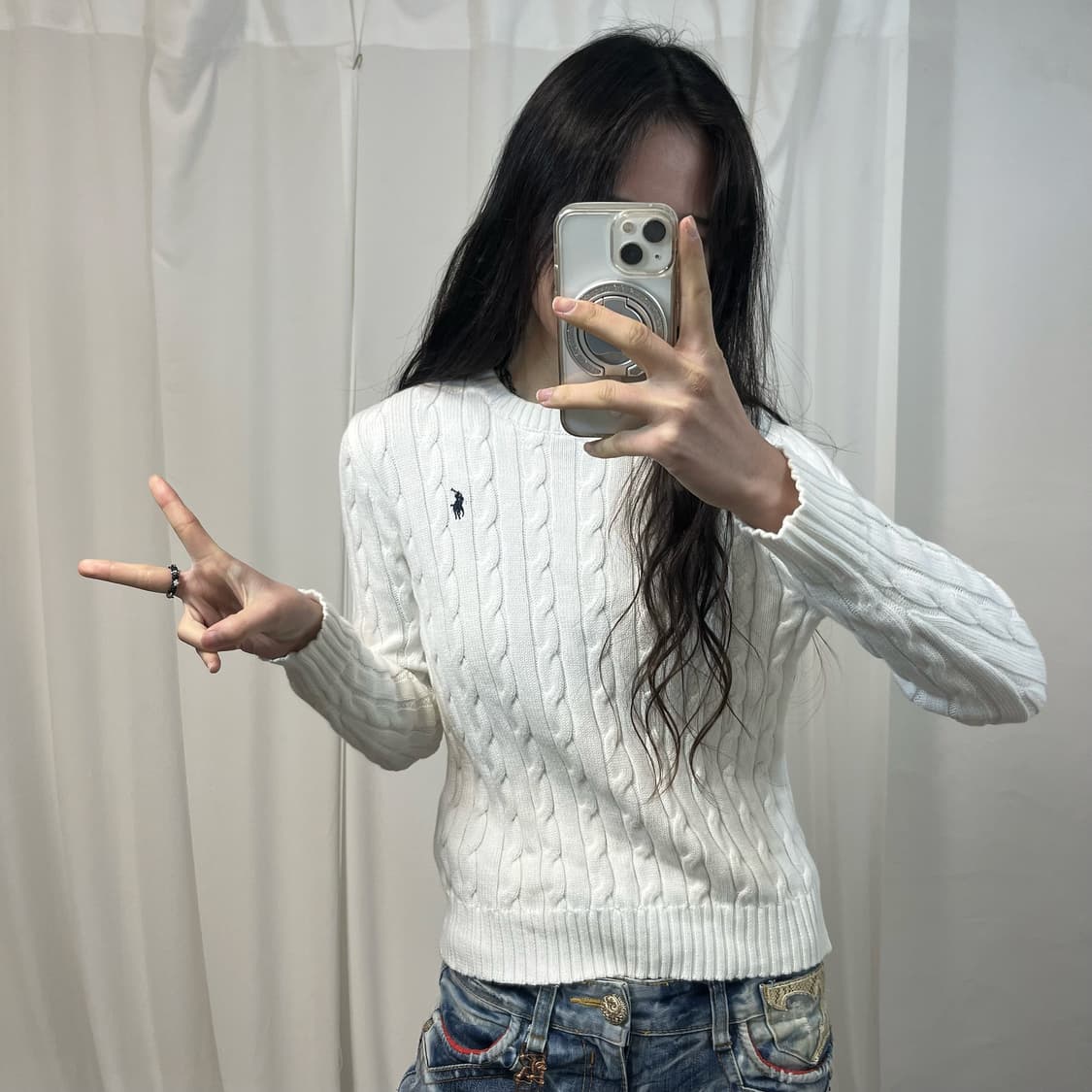 Polo Ralph Lauren White Knit 상품이미지2