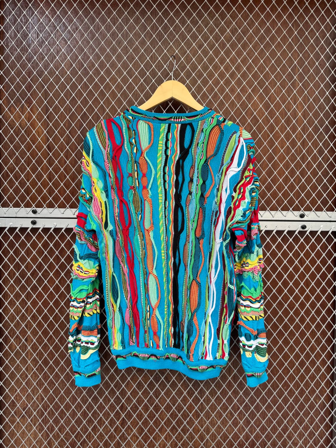 MEEROO 호주 빈티지 쿠지 패턴 자수 니트 스웨터 S 상품이미지5