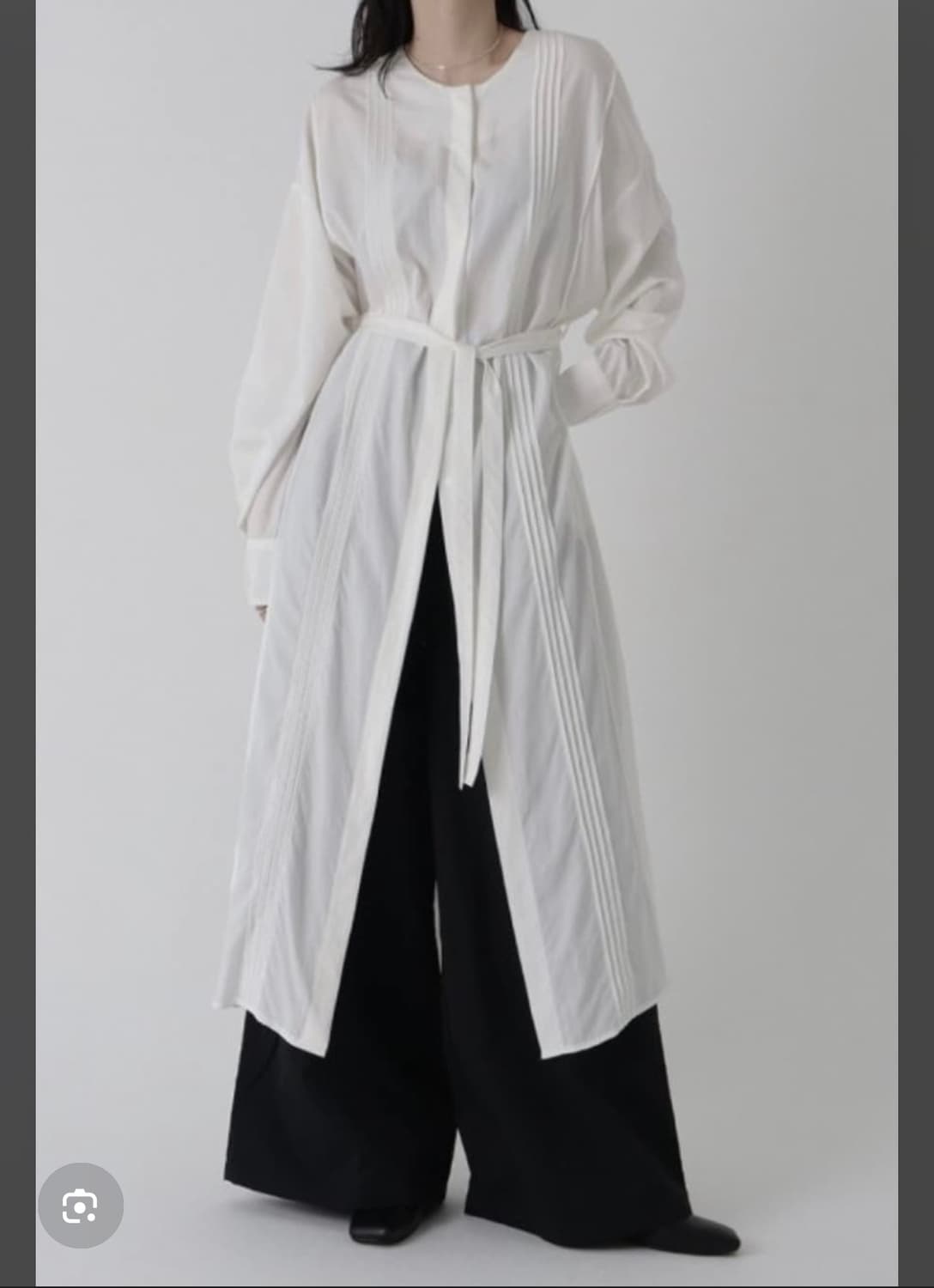 트리밍버드 플리츠 로브 원피스 상품이미지1