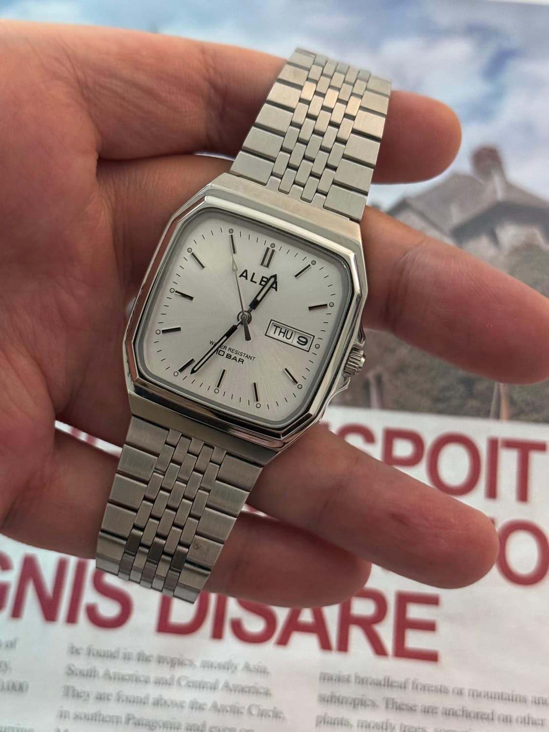 Seiko 세이코 ALBA 스퀘어 데이-데이트 상품이미지3