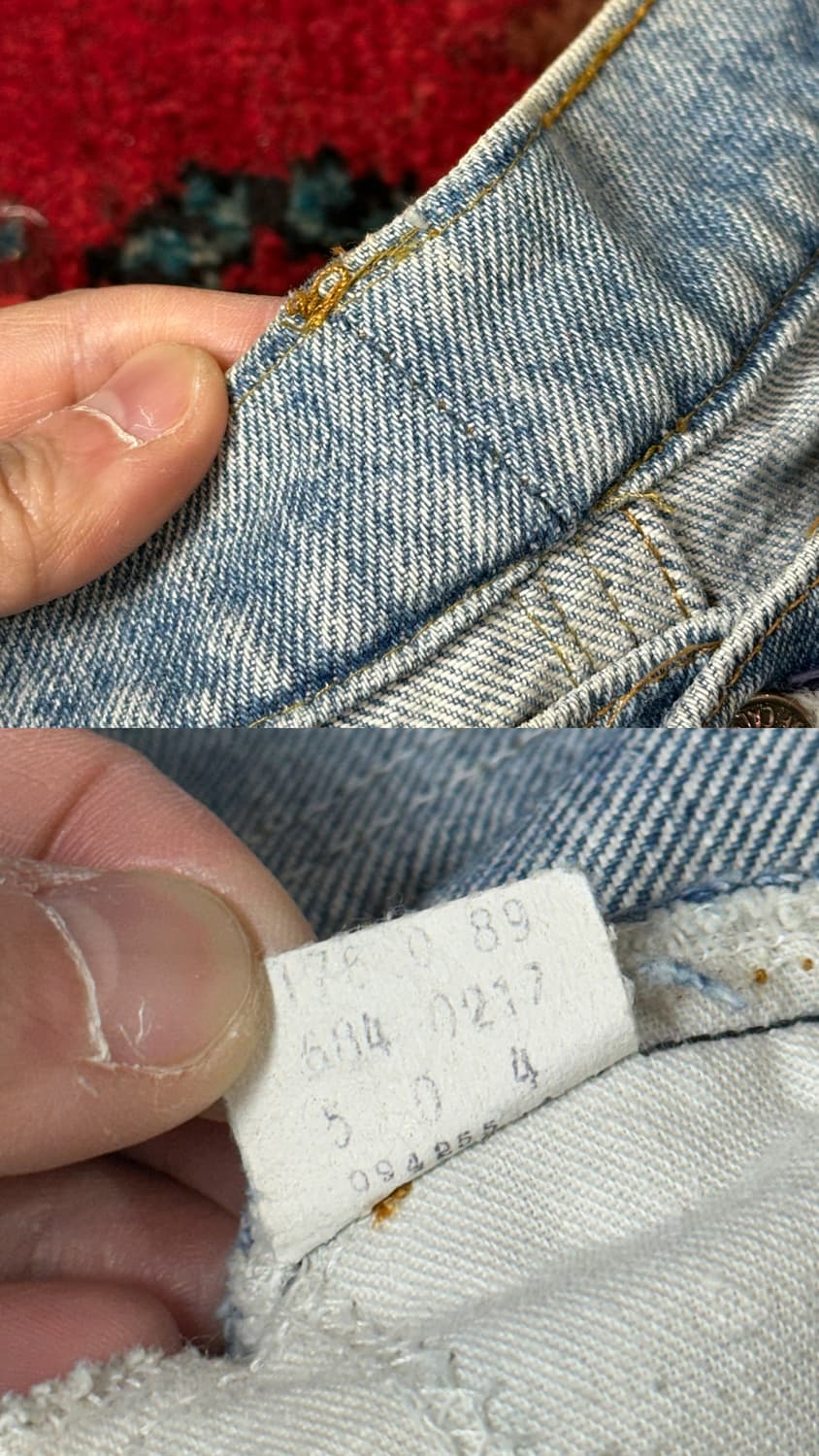 80's USA Made 빈티지 리바이스 684 벨바텀 부츠컷 데님 상품이미지9