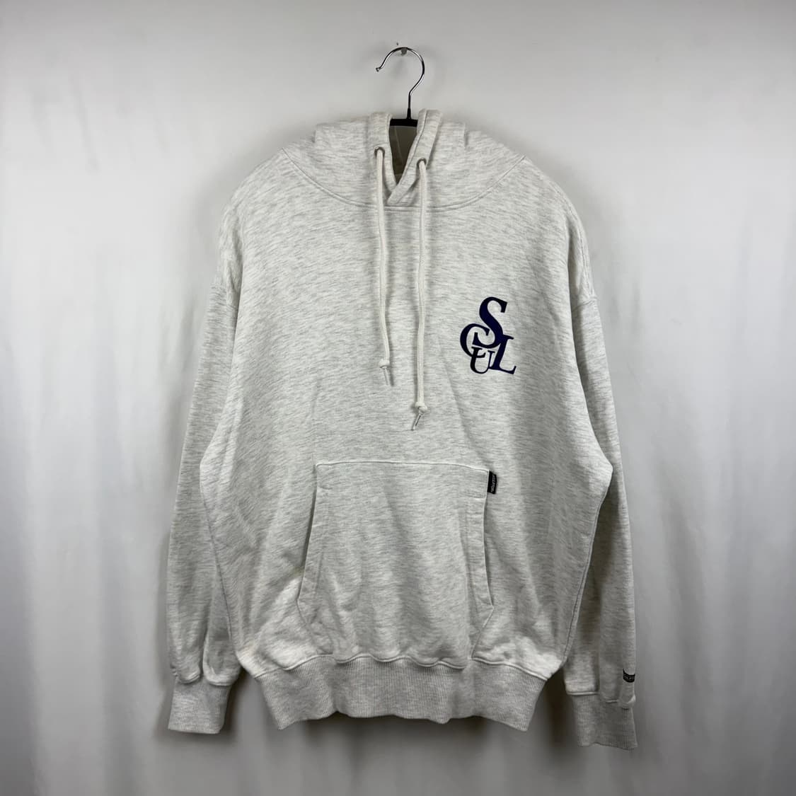 (S) 스컬프터 자수로고 후드 티 멜란지그레이 상품이미지2