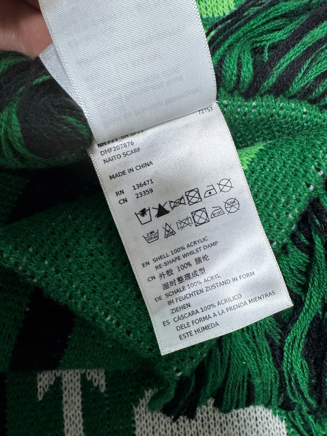 데우스 엑스 마키나 나이토 스카프 그린 상품이미지3
