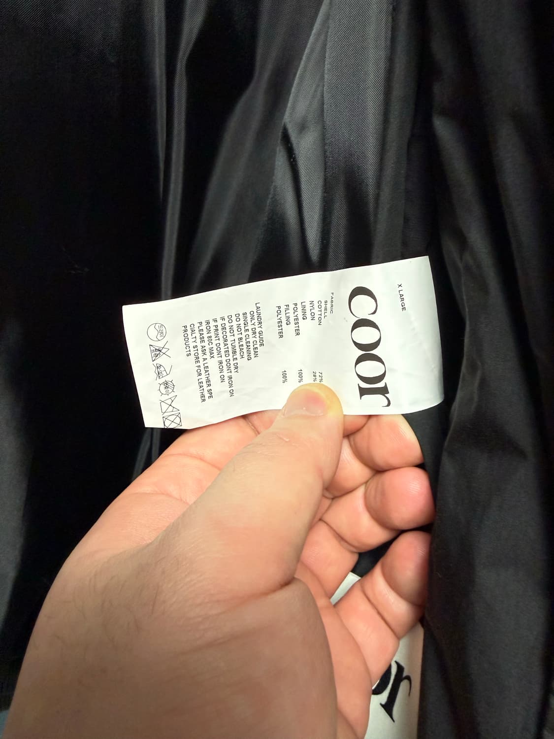 Coor 쿠어 퍼프 플라이트 ma-1 XL 상품이미지2