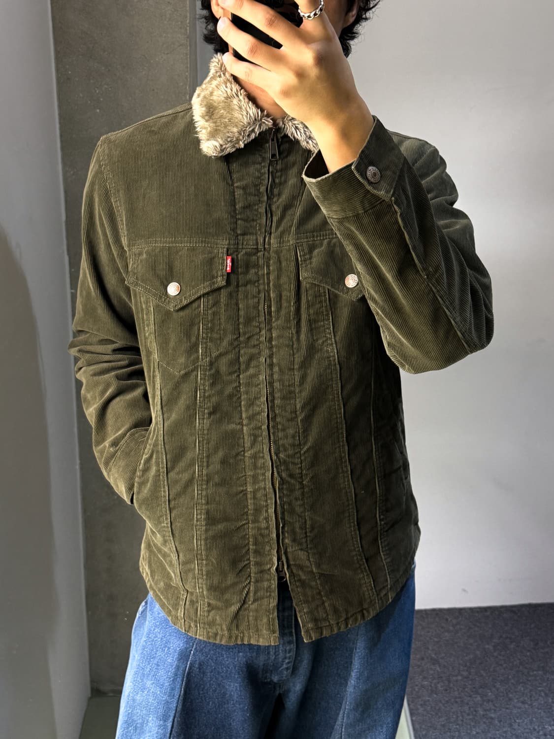 리바이스 제팬 포우 퍼카라 코듀로이 트러커 자켓 상품이미지2