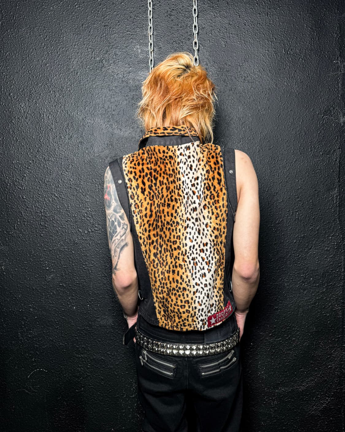 Black & Leopard Zip Vest 상품이미지4