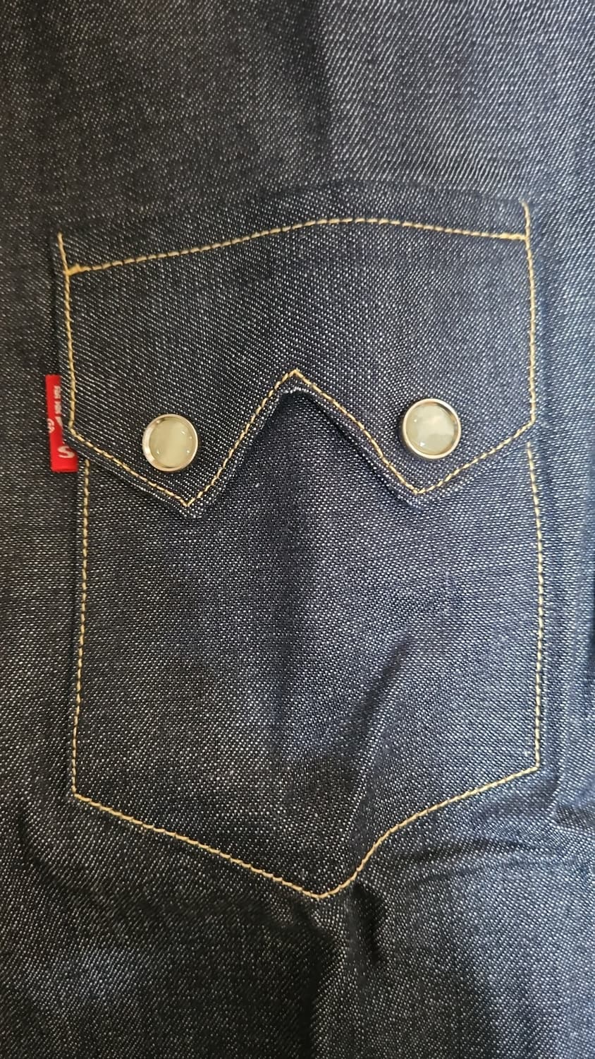 리바이스 LVC 1955 쏘우투스 데님 셔츠 리지드 S 상품이미지7