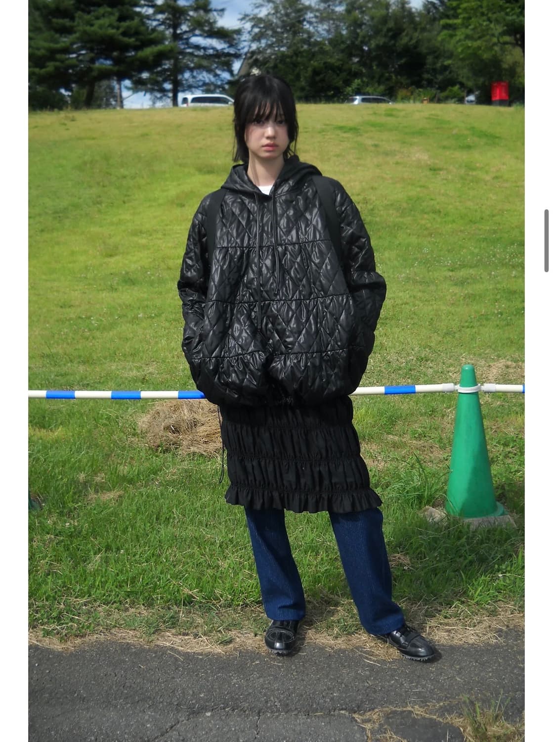 페스토 퀼티드 아노락 블랙 상품이미지1