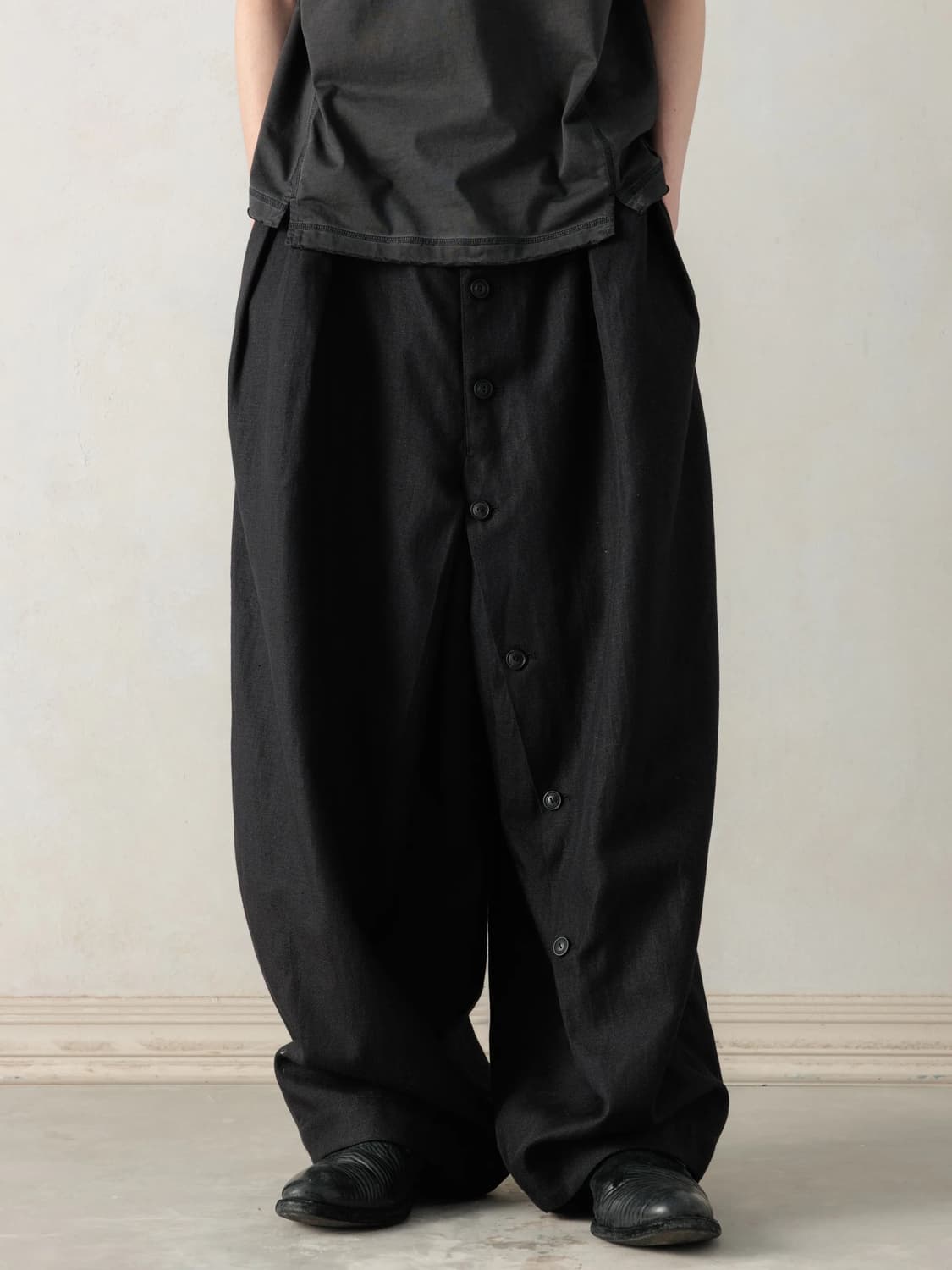 프로페서이 버튼 드래프트 팬츠 - 50 새상품 상품이미지1