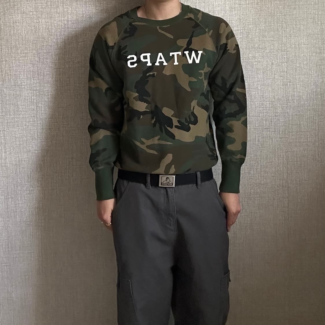 WTAPS 더블 탭스 카모 패턴 스웻 셔츠 상품이미지2