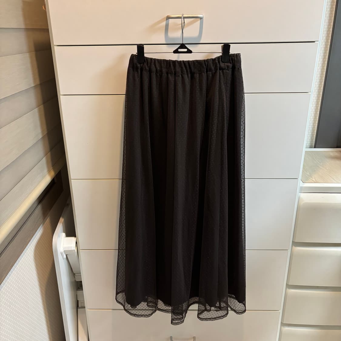 일본브랜드 아메리칸홀릭 브라운 도트 롱 샤 스커트 상품이미지5