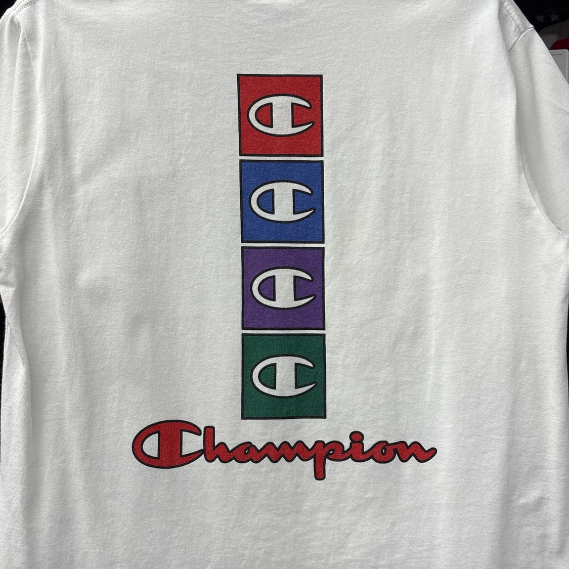 챔피온 시그니처 심볼 컬러블럭 프린팅 헤비코튼 티셔츠 N1208 상품이미지6