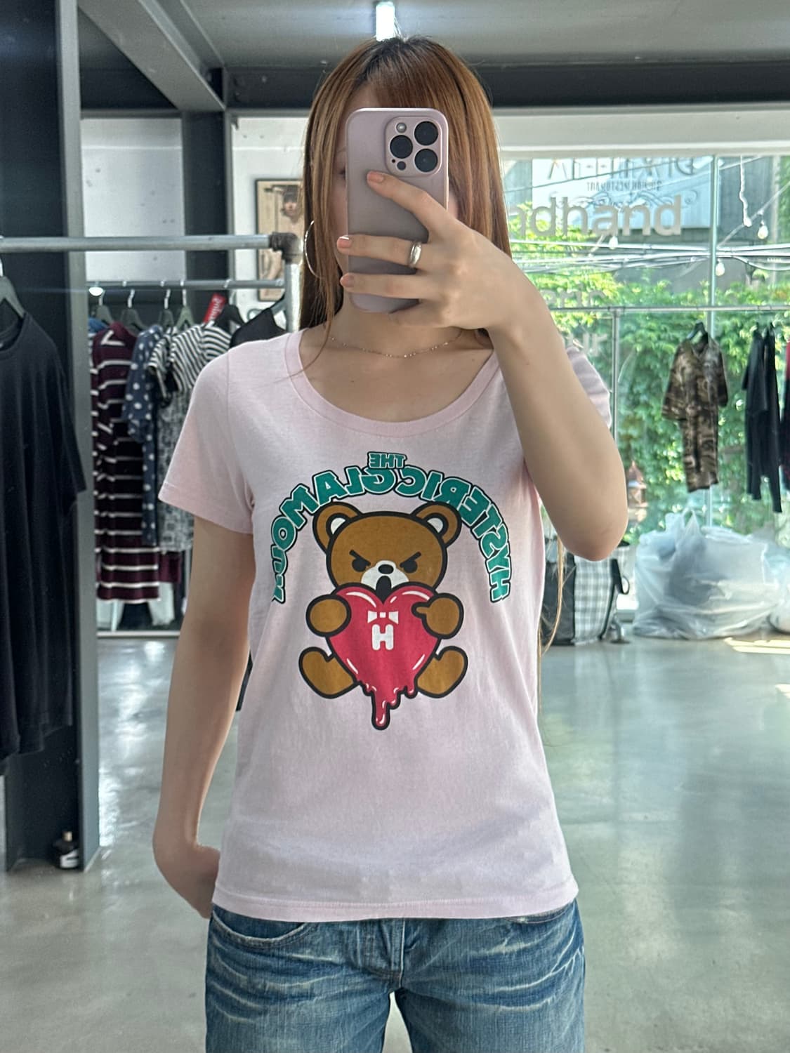 히스테릭글래머 아카이브 퍽베어 멜팅하트 반팔티  상품이미지2