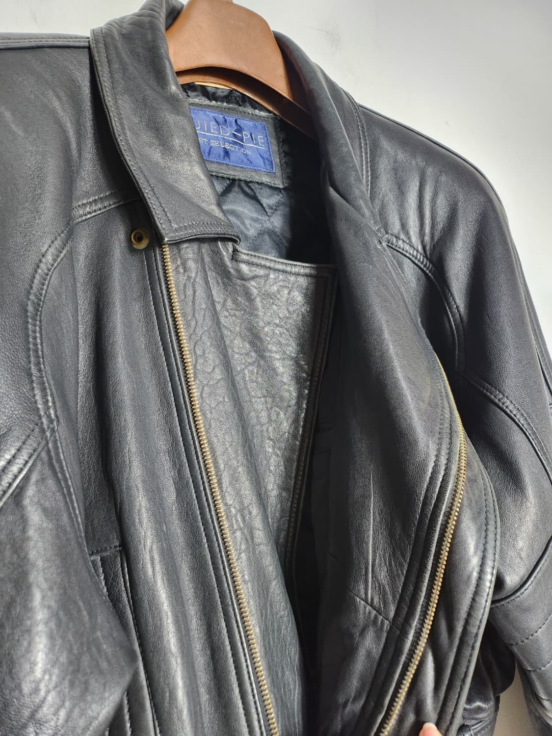 빈티지 양가죽 크롭 범버 자켓 상품이미지3