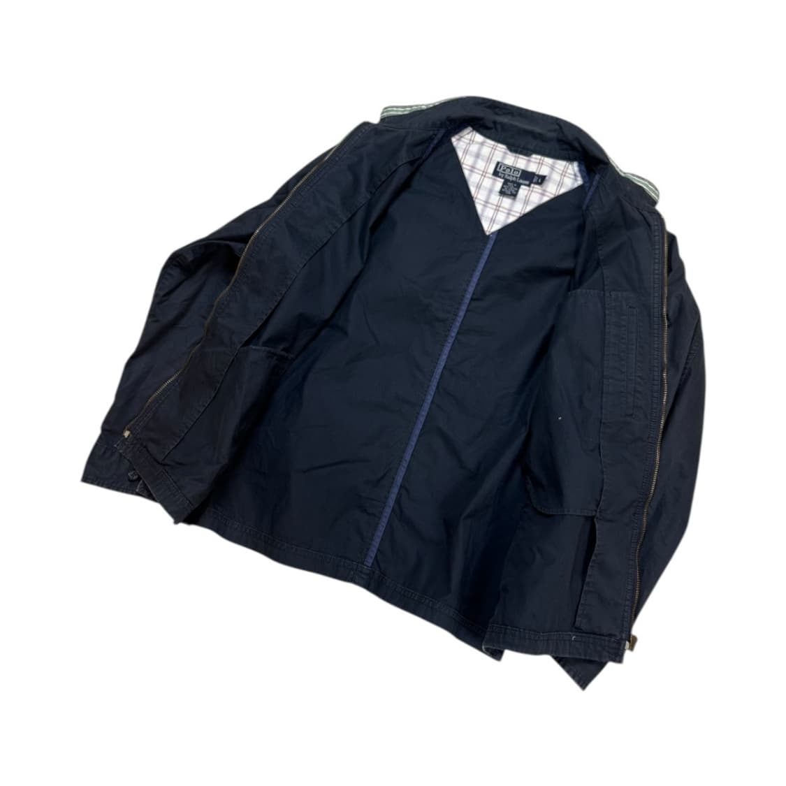 M-L) 폴로 랄프로렌 90s USA 클래식 코튼 집업 자켓 OJ-P-- 상품이미지4