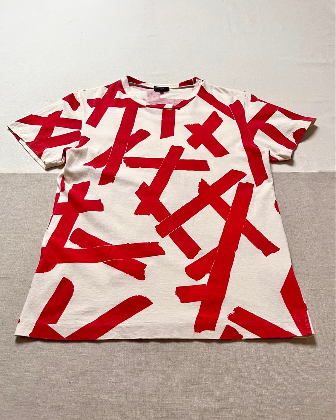 폴스미스 컬렉션 레드 브러쉬 프린트 티셔츠 paul smith 상품이미지3