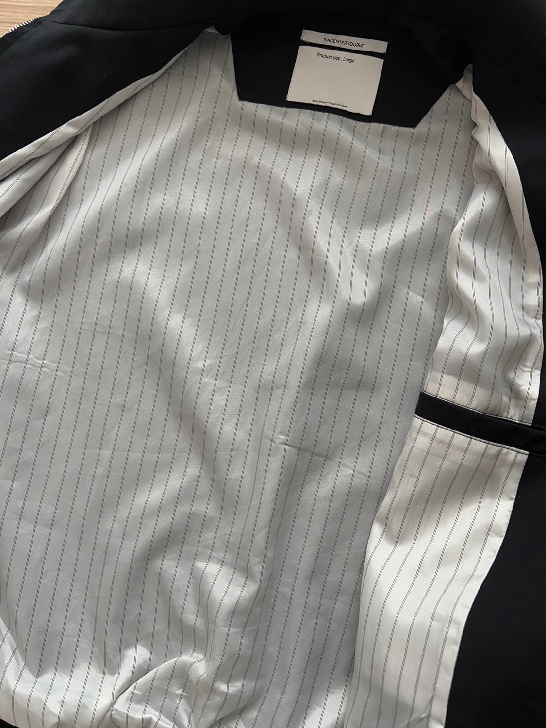 하이넥 자켓 블랙 high neck jacket 상품이미지4