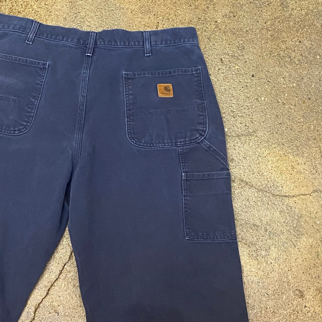칼하트 네이비 싱글니 워크팬츠 상품이미지5
