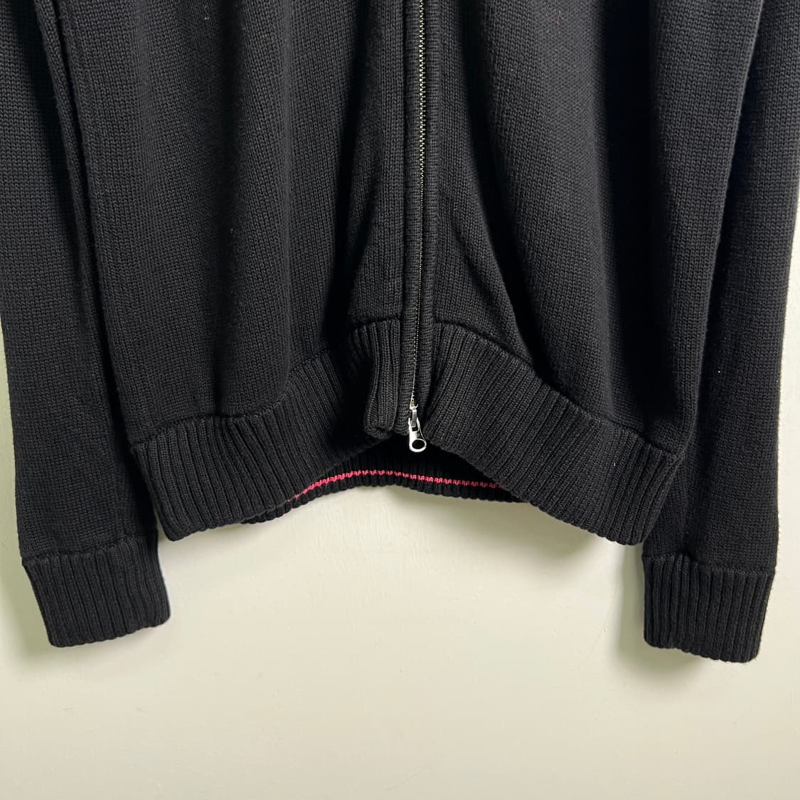 타미힐피거 블랙 니트 집업 가디건 L 상품이미지5