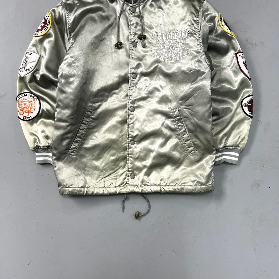 U.S. COLLEGE 와펜패치 후드 점퍼  상품이미지3