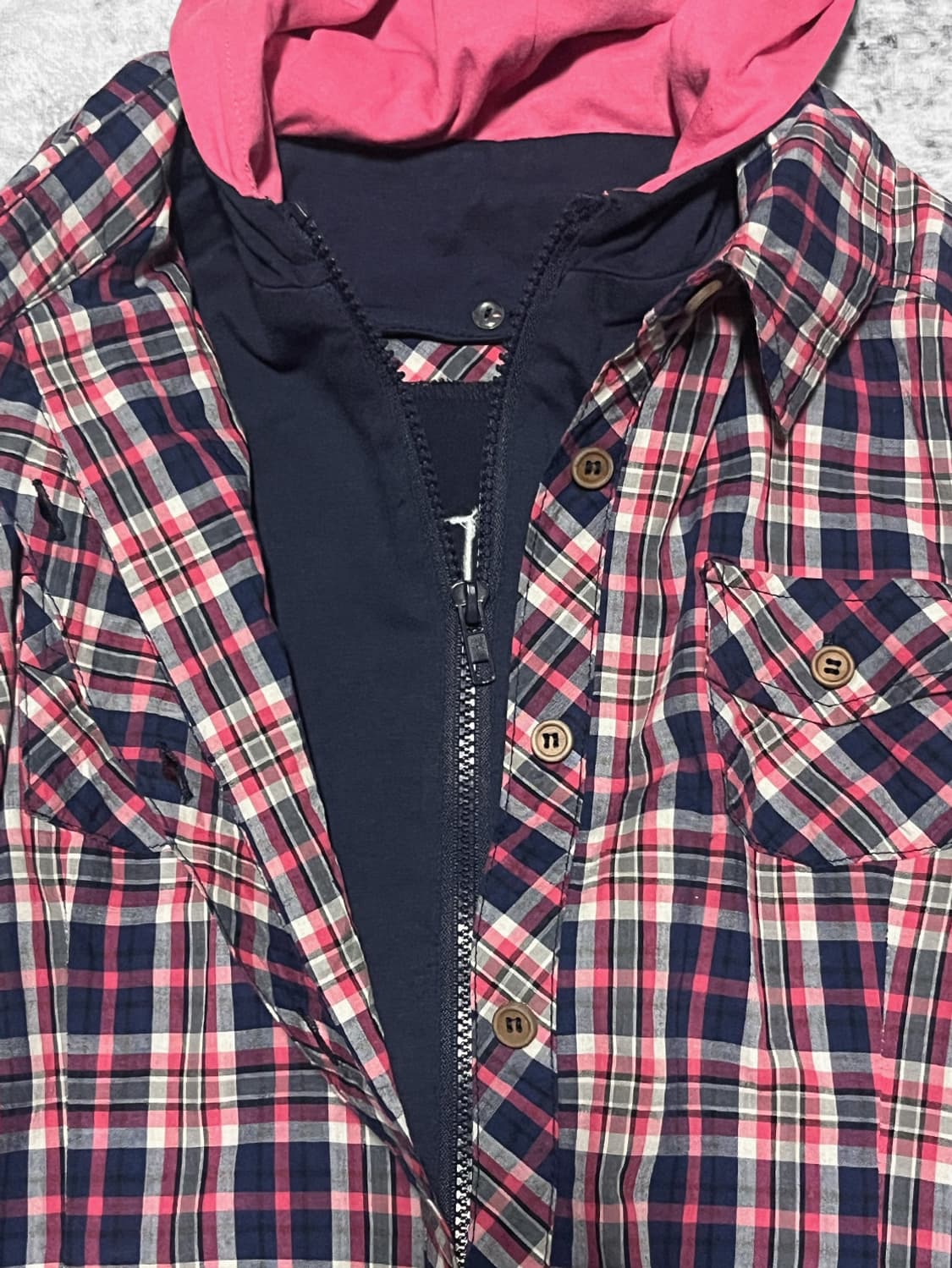 (Liz Lisa) y2k layered flannel  상품이미지5