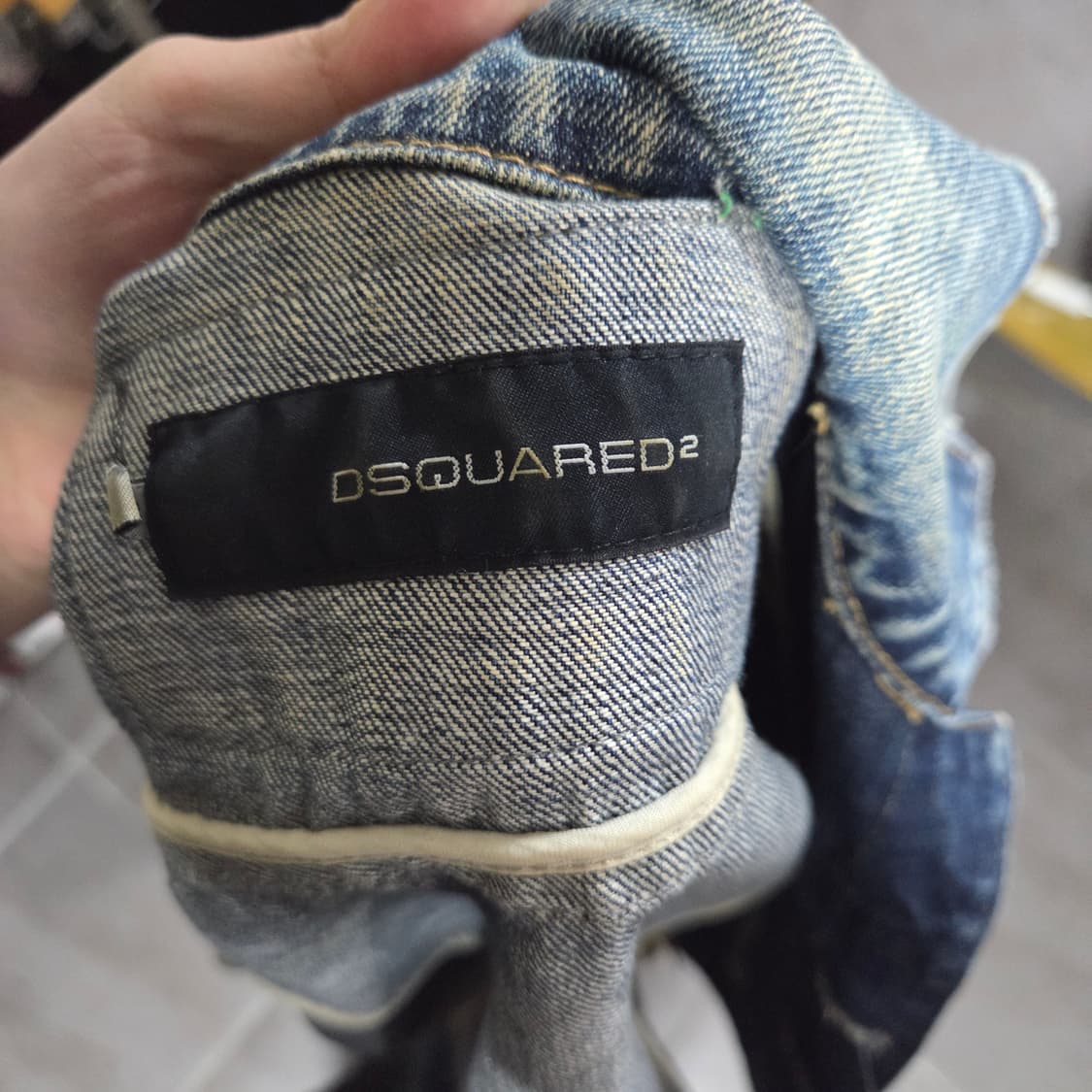 디스퀘어드2 패치 데님 자켓 / 빈티지 워싱 / 유니크 모델 상품이미지3