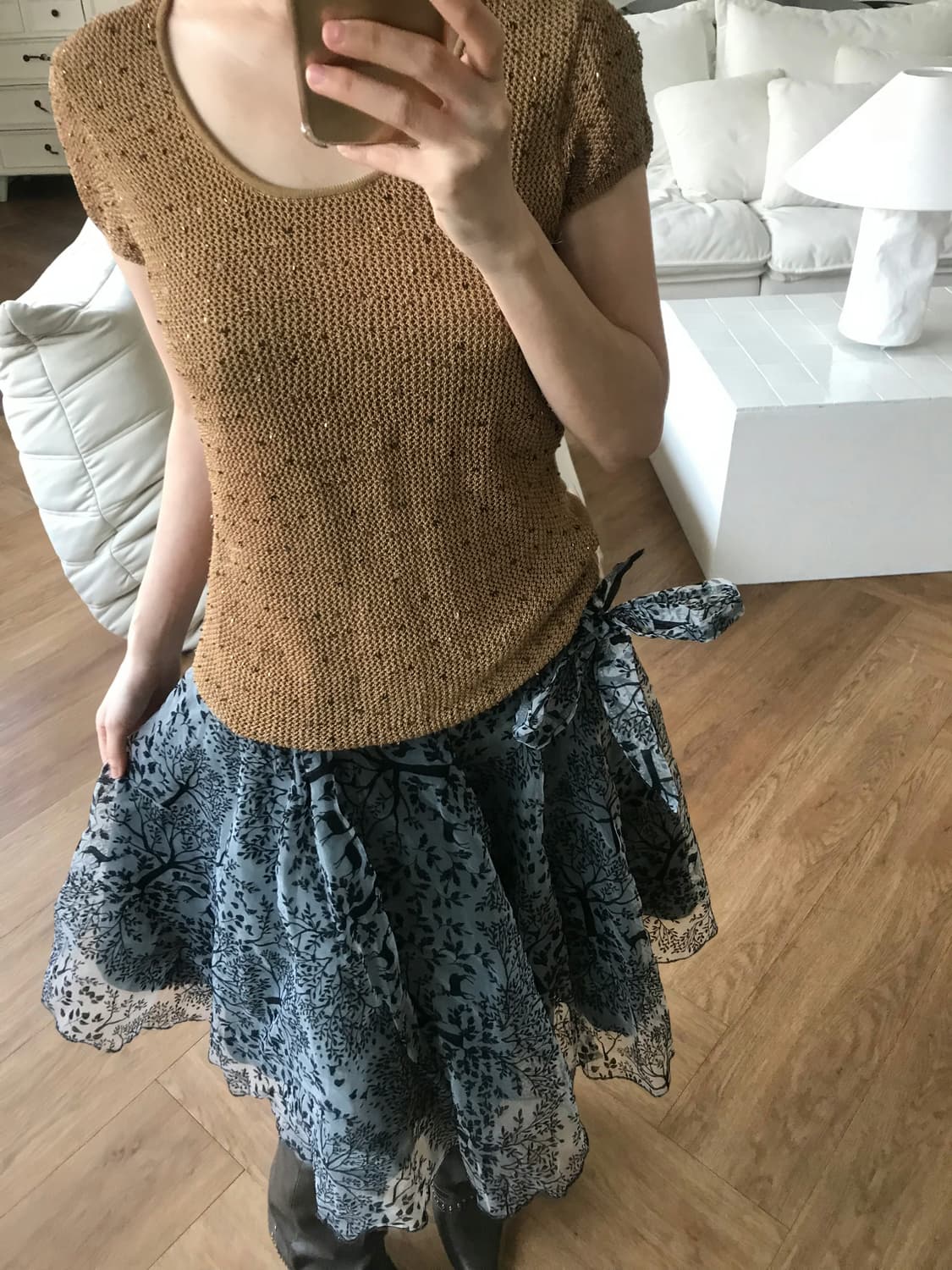 vintage beige knit 상품이미지1