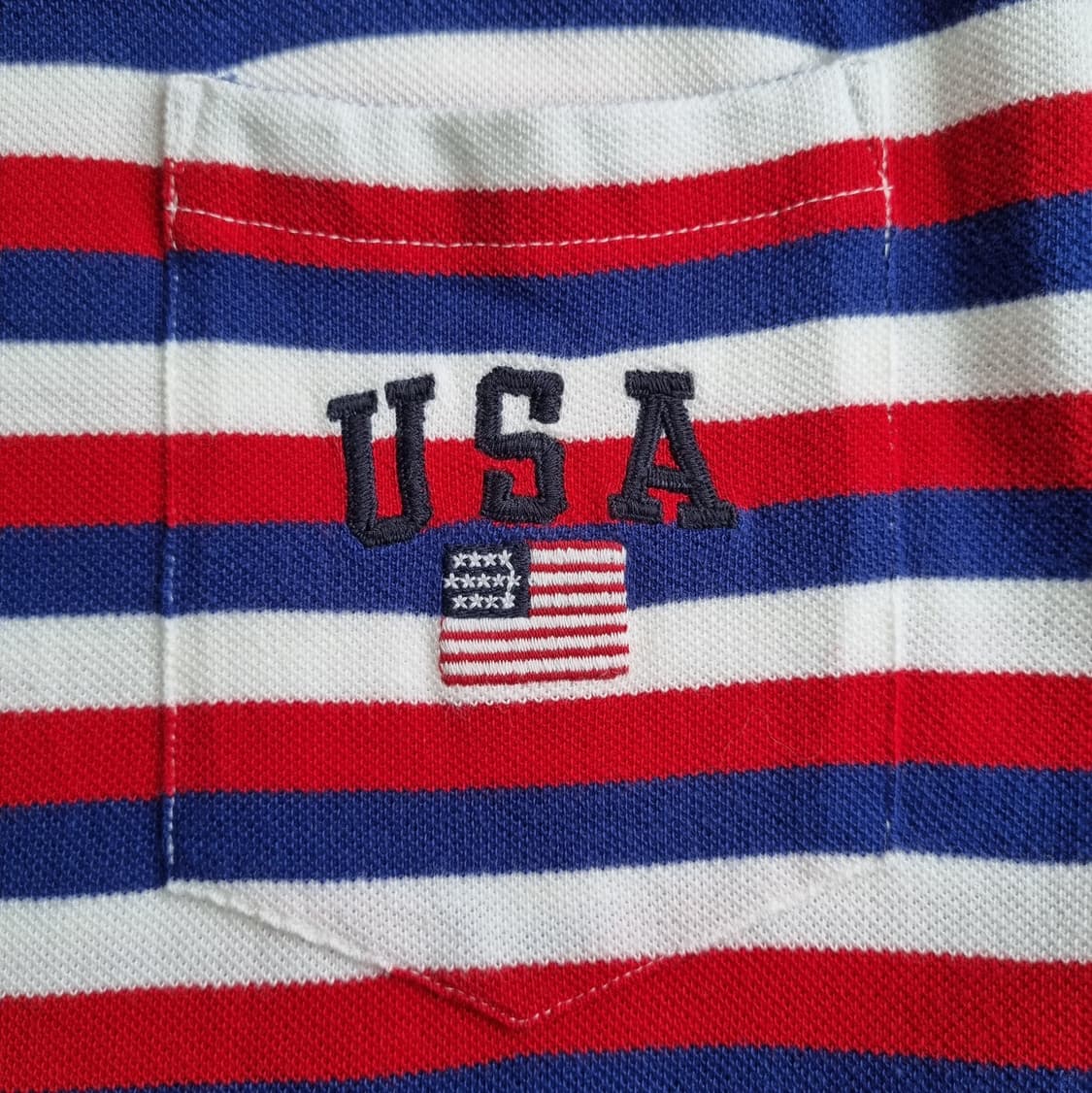 폴로 랄프로렌 빈티지 USA 성조기 스트라이프 반팔티 2117 상품이미지4