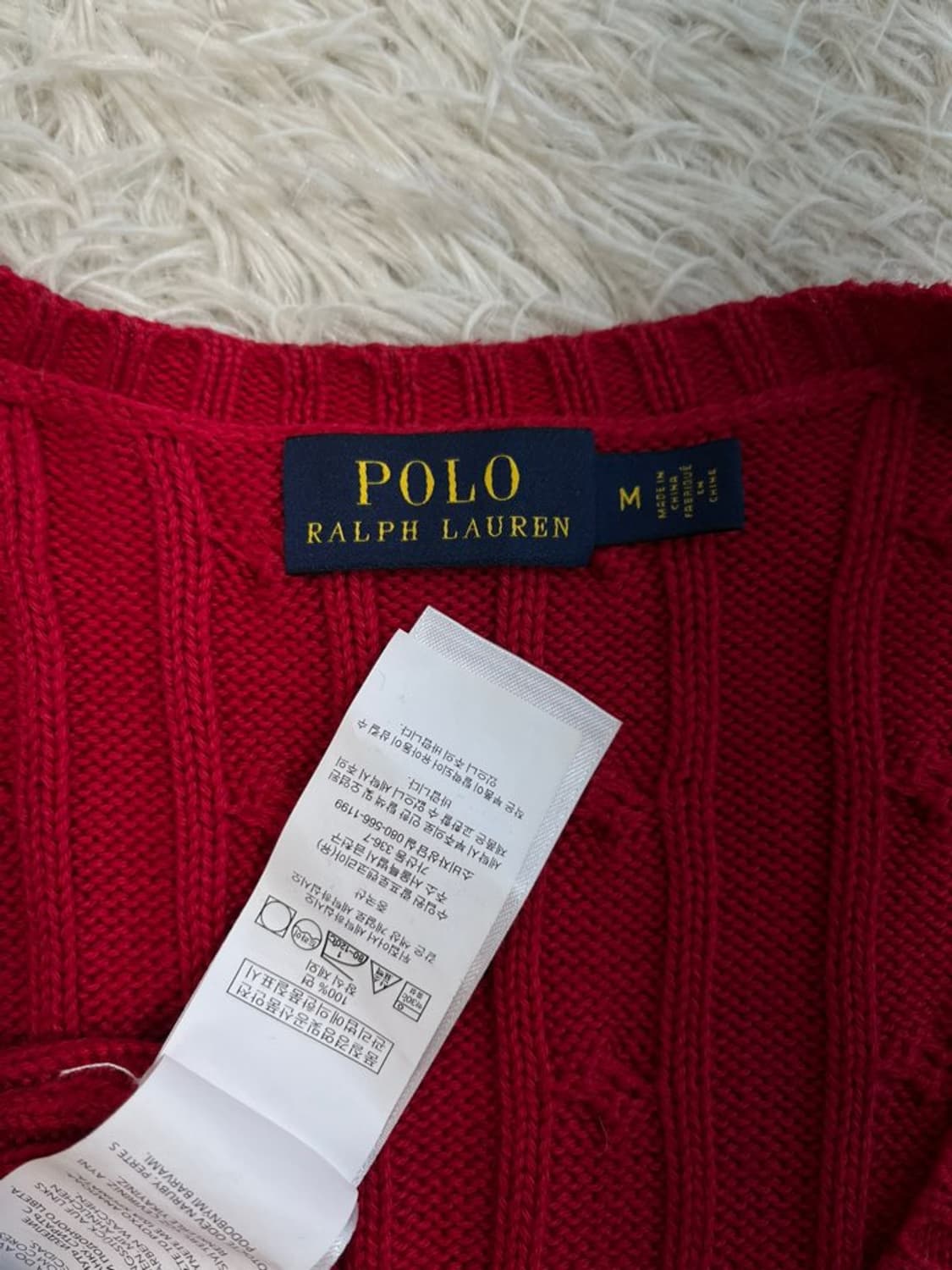 폴로 랄프 로렌 브이넥 꽈배기 니트/#2870 상품이미지5